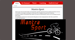 Desktop Screenshot of mantrasport.se